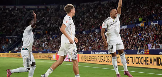 ريال مدريد يحقق فوزاً عظيماً على ليفانتي في الليجا